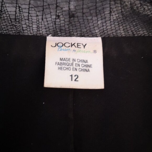 Jockey Person to Person Ladies Black Off Set Full Zipper Size 12 Jacket - Picture 3 of 11